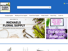 Tablet Screenshot of michaelsfloralsupply.com
